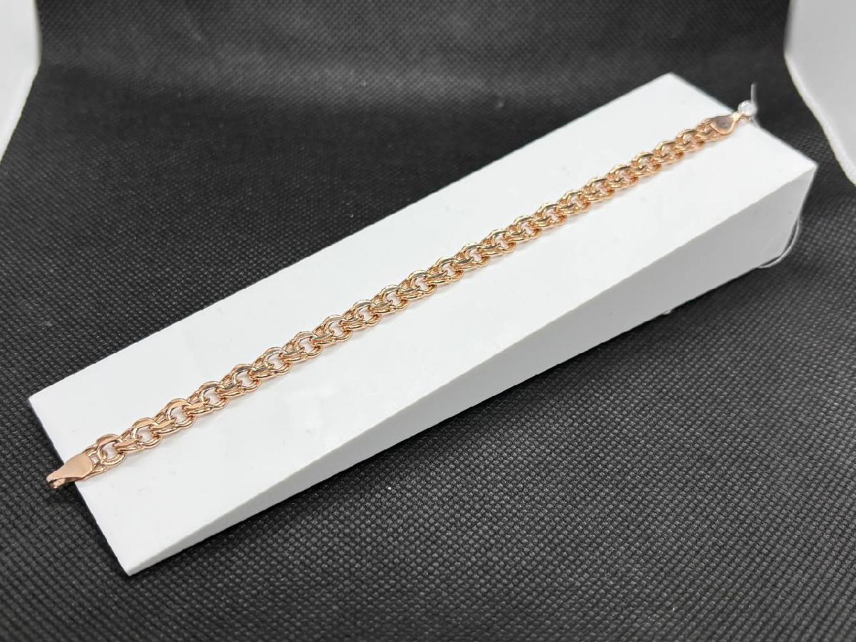 БРАСЛЕТ ПУСТОТЕЛЫЙ Бисмарк (Au 585)