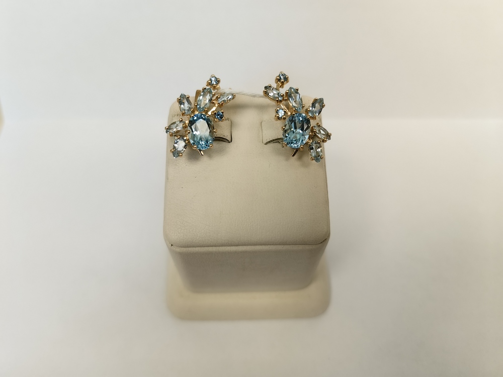 СЕРЬГИ С КАМНЯМИ (Au 585)