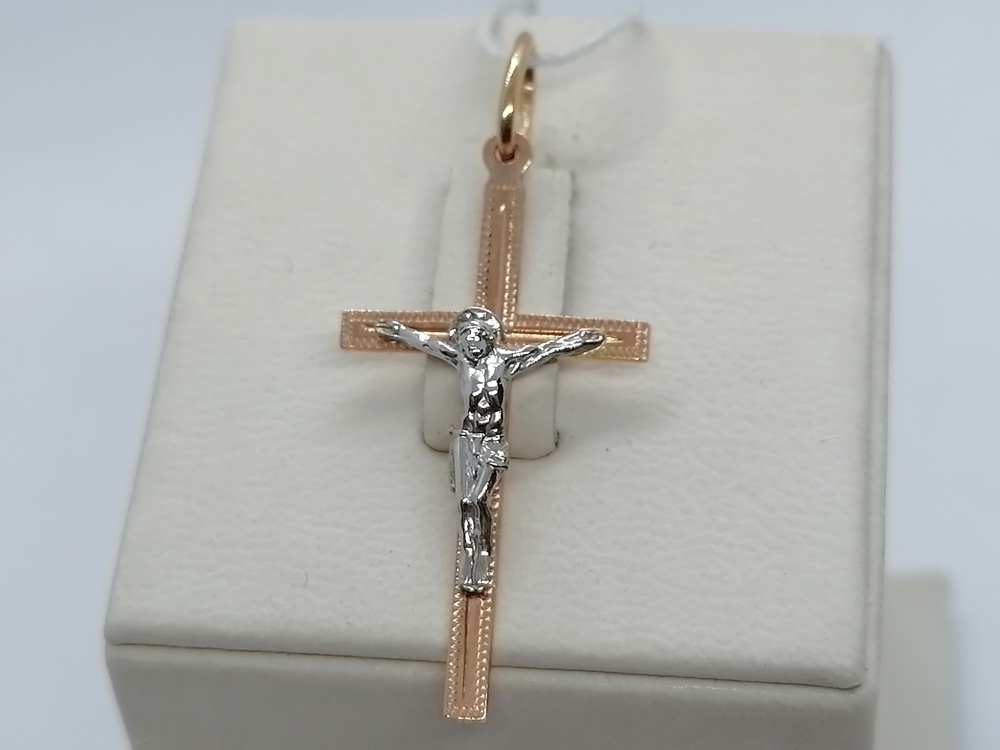 8031 ПОДВЕСКА КРЕСТ (Au 585)