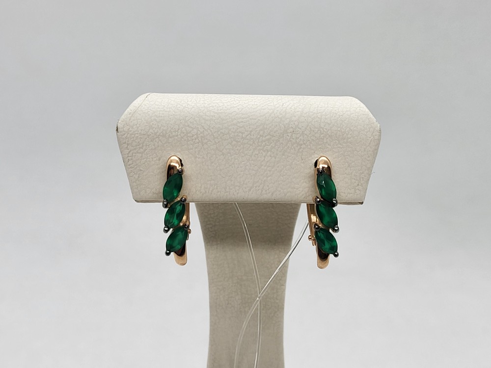 СЕРЬГИ С КАМНЯМИ (Au 585)