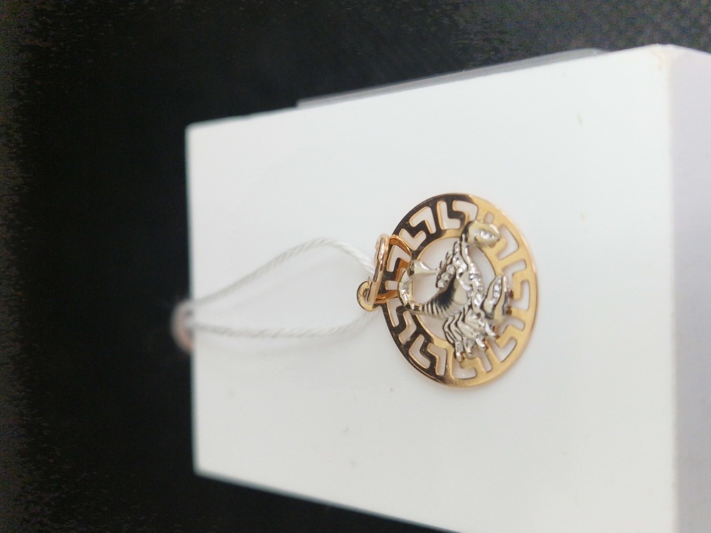 ПОДВЕСКА ЗНАК ЗОДИАКА СКОРПИОН Au 585