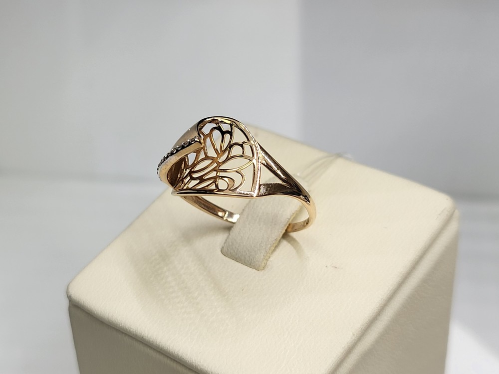 КОЛЬЦО С КАМНЯМИ (Au 585)