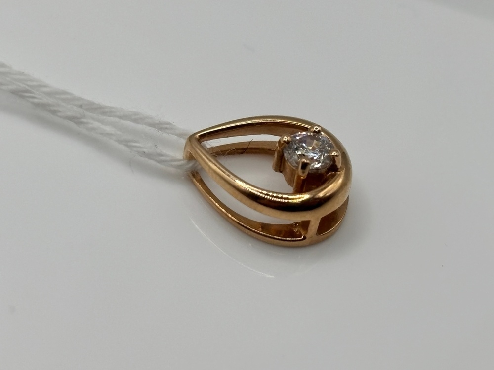 ПОДКМ585 ПОДВЕСКА С КАМНЕМ (Au 585)