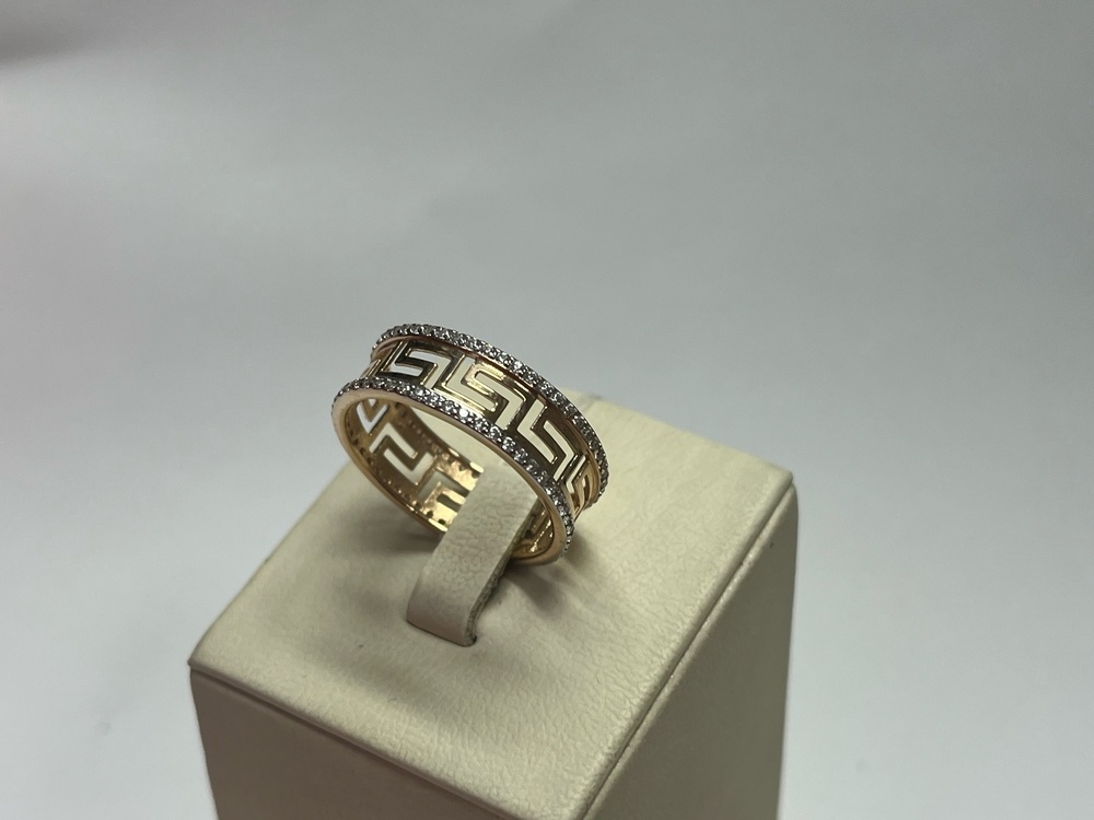 КОЛЬЦО С КАМНЯМИ (Au 585)