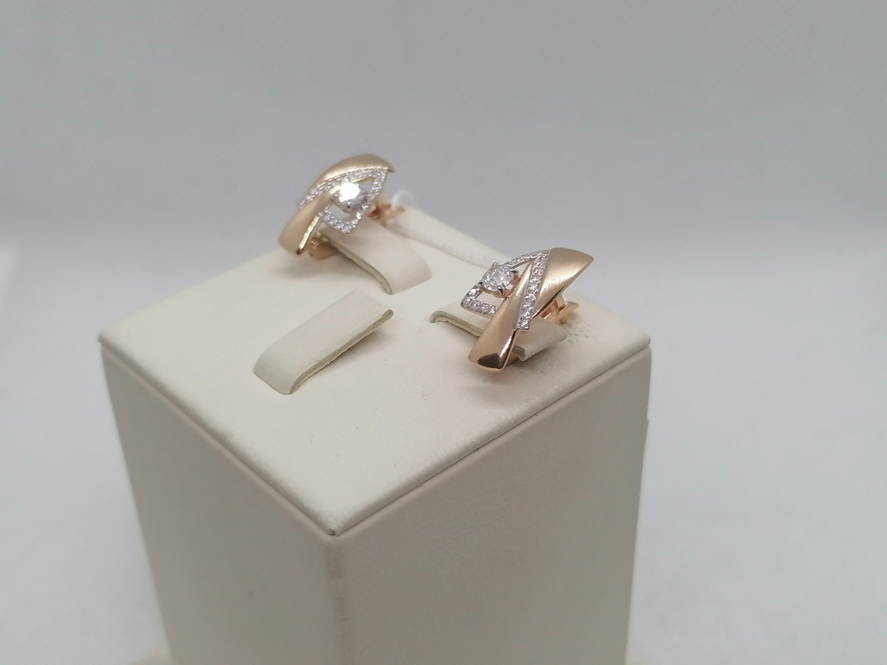 СЕРЬГИ С КАМНЯМИ (Au 585)