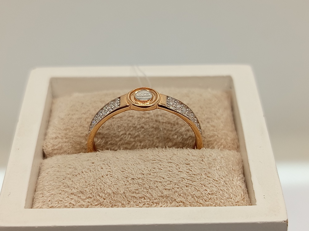 КОЛЬЦО С КАМНЯМИ (Au 585)