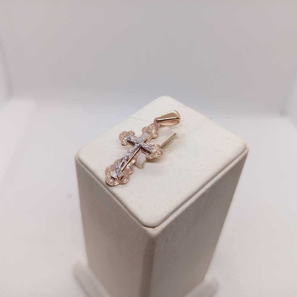 ПОДВЕСКА КРЕСТ без камня (Au 585)