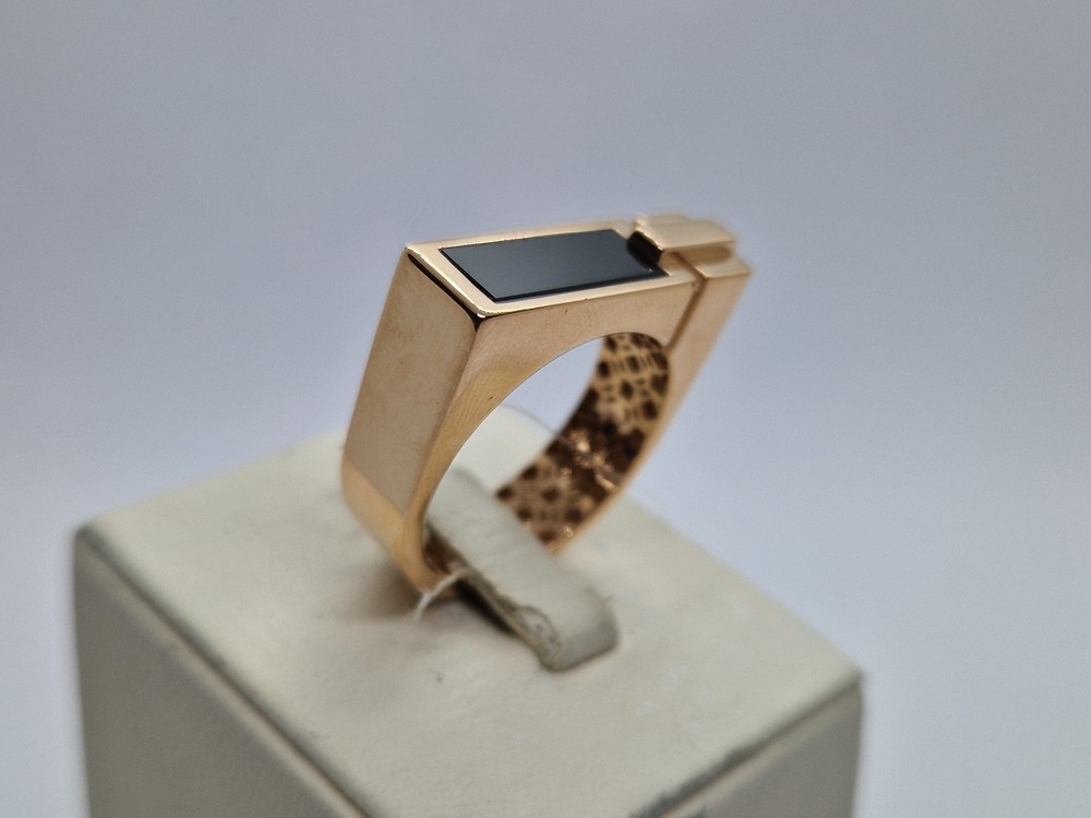 КОЛЬЦО ПЕЧАТКА с камнем (Au 585)