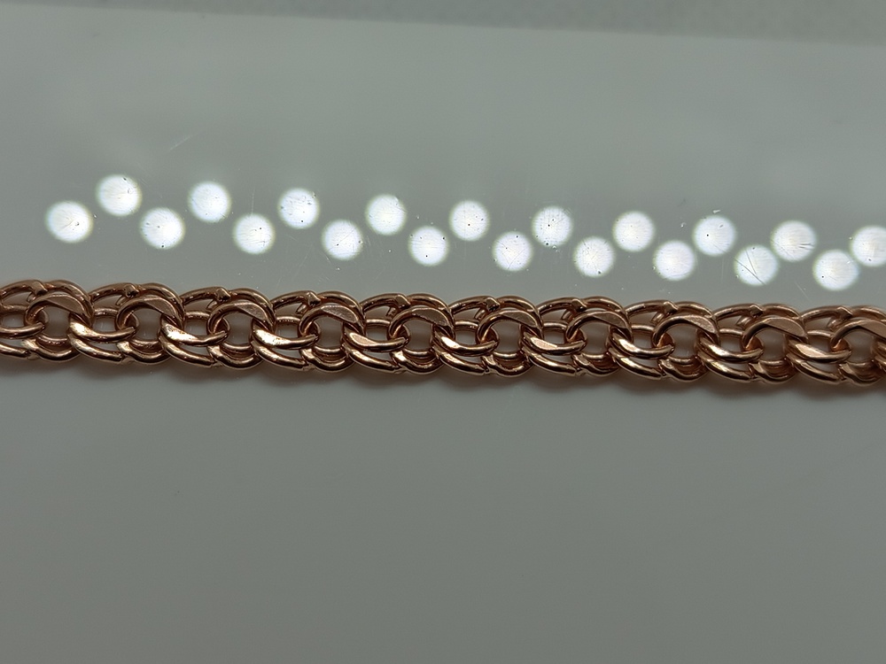 БРАСЛЕТ ПУСТОТЕЛЫЙ Бисмарк Au 585