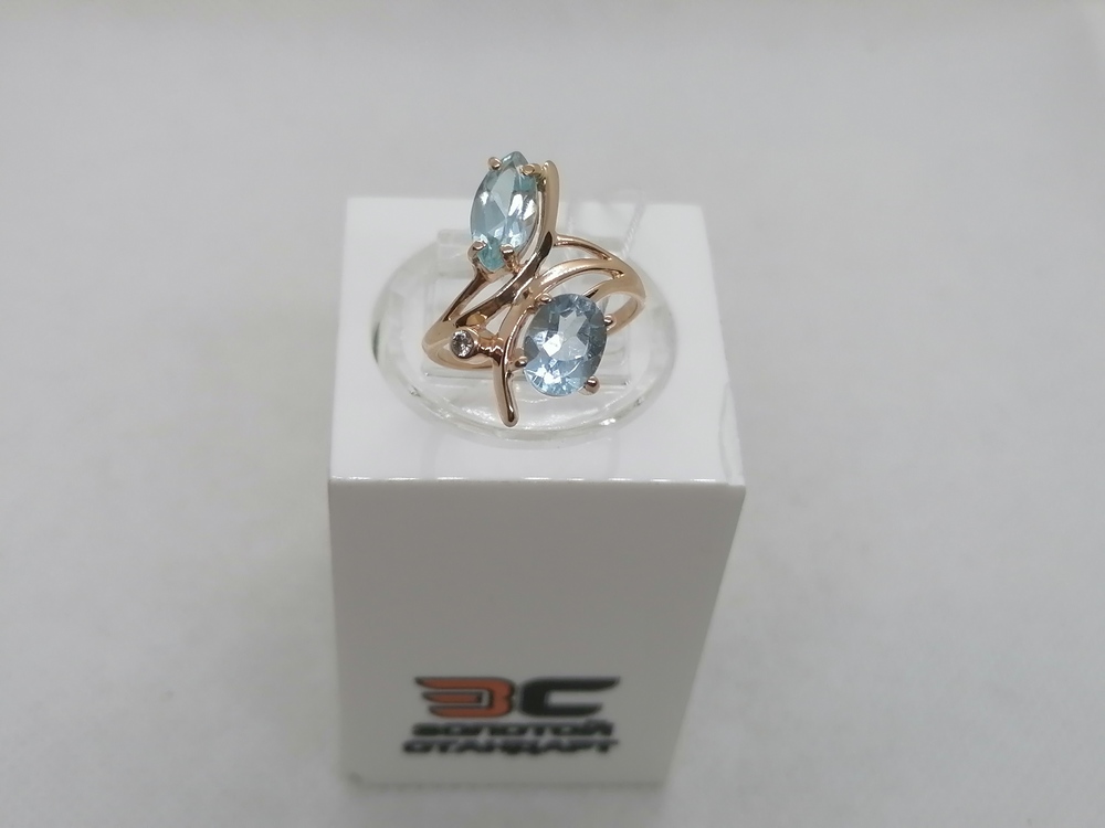 КОЛКМИ585 КОЛЬЦО С КАМНЯМИ (Au 585)
