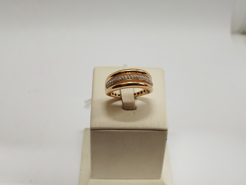 КОЛЬЦО С КАМНЯМИ (Au 585)