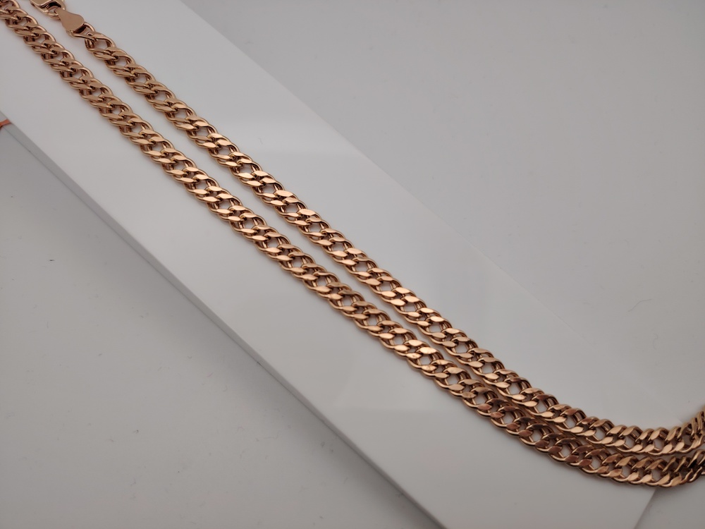 ЦПР2585 ЦЕПЬ ПУСТОТЕЛАЯ Ромб двойной (Au 585)