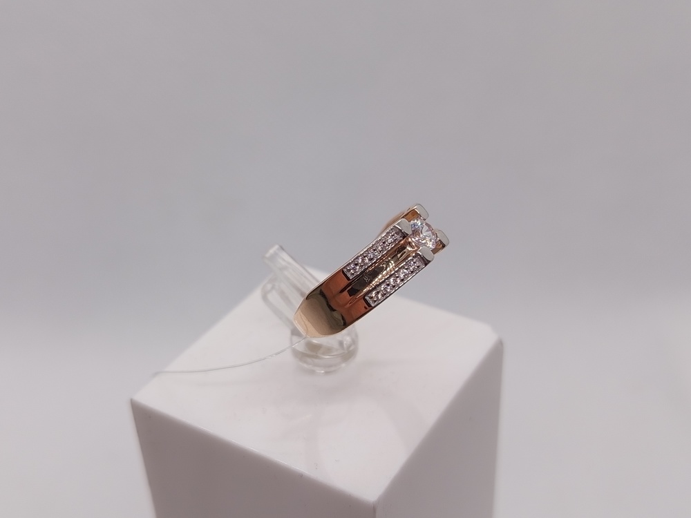 КОЛЬЦО С КАМНЯМИ (Au 585)