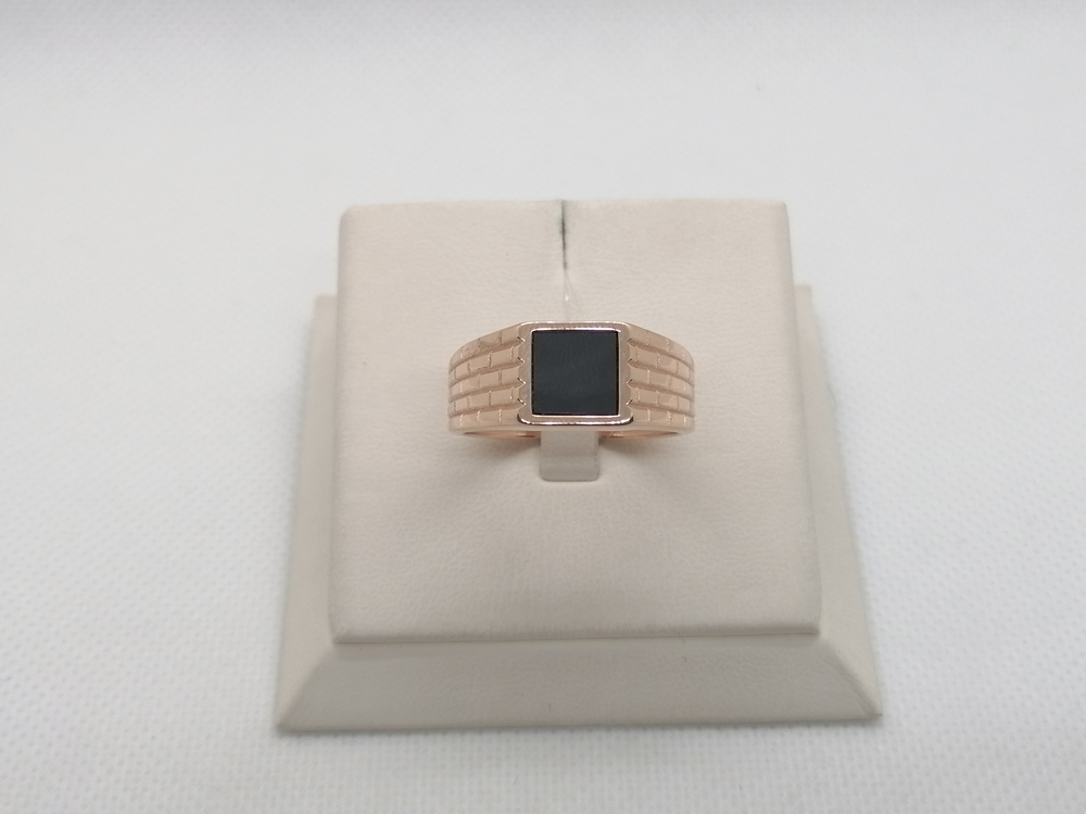 08-540178 КОЛЬЦО ПЕЧАТКА оникс (Au 585)