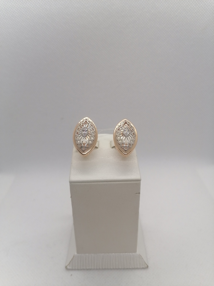 СЕРЬГИ С КАМНЕМ (Au 585)