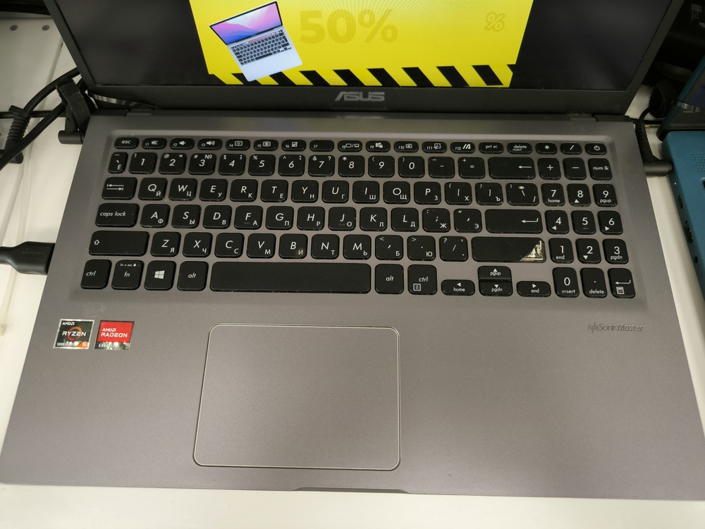 Ноутбук ASUS; Ryzen 5-5500U, Radeon Graphics, 8 Гб, 256 Гб, Нет