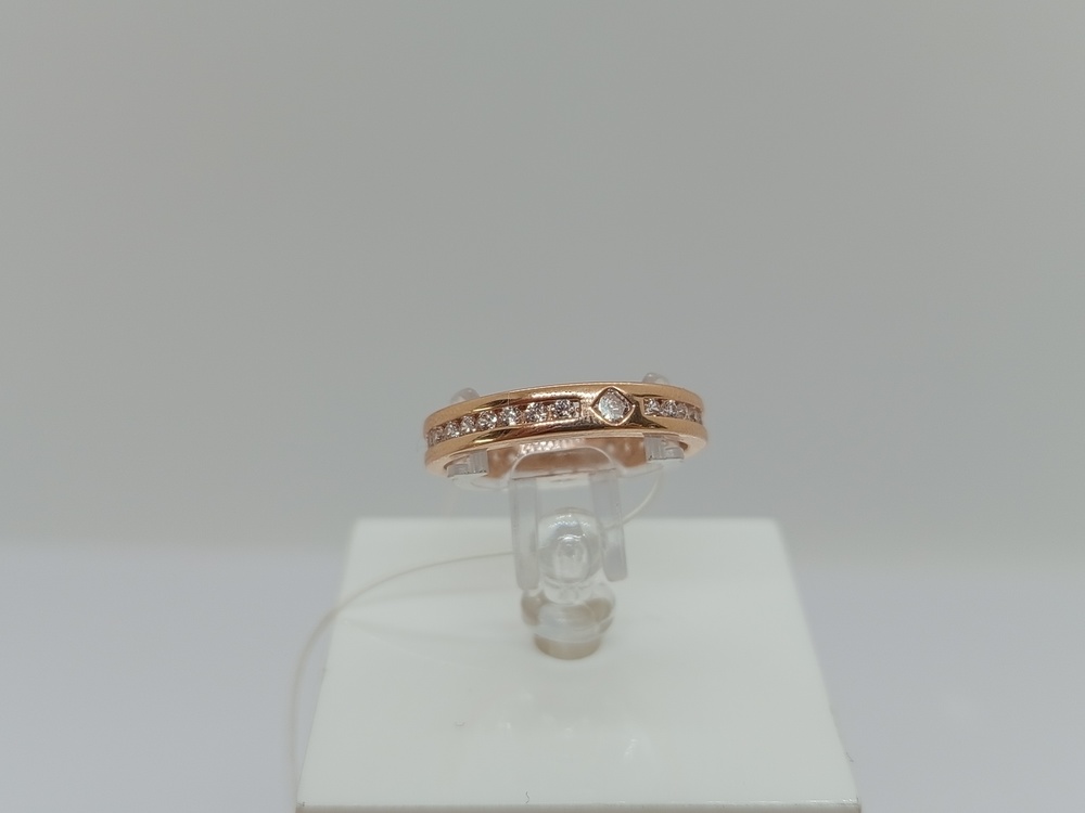 КОЛЬЦО С КАМНЯМИ (Au 585)