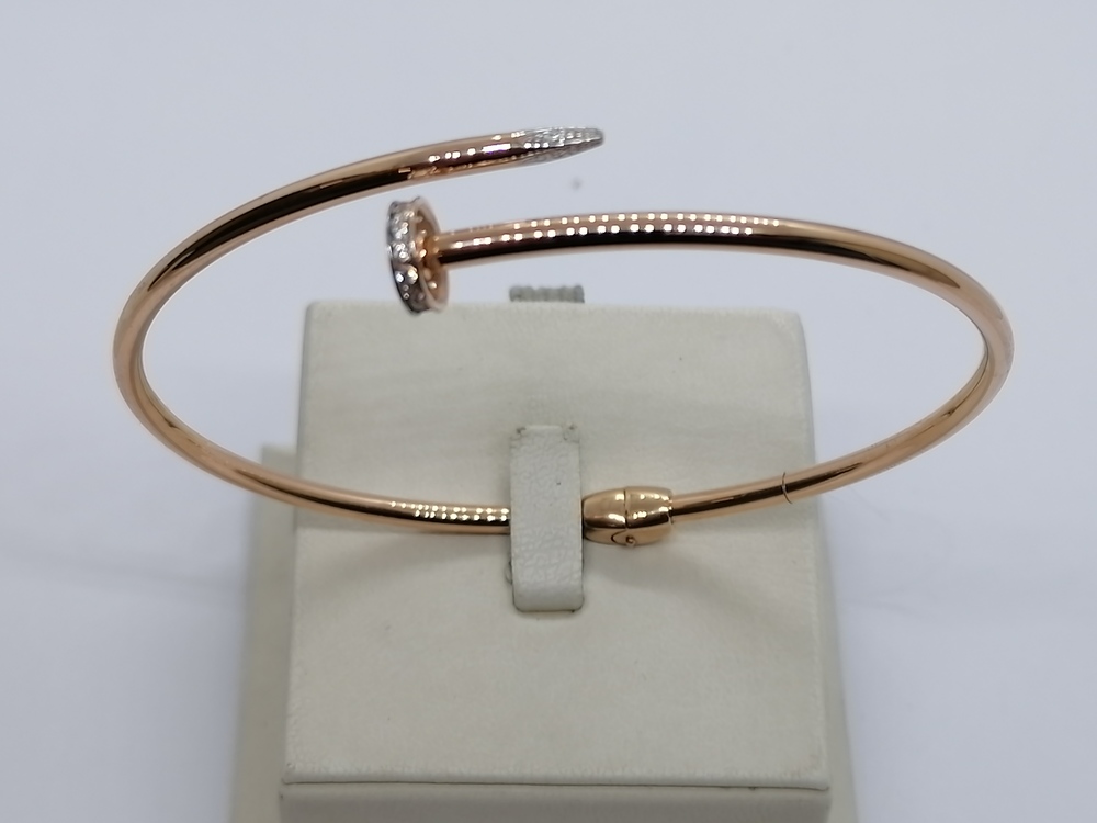 БРАСЛЕТ ЖЕСТКИЙ с камнями (Au 585)