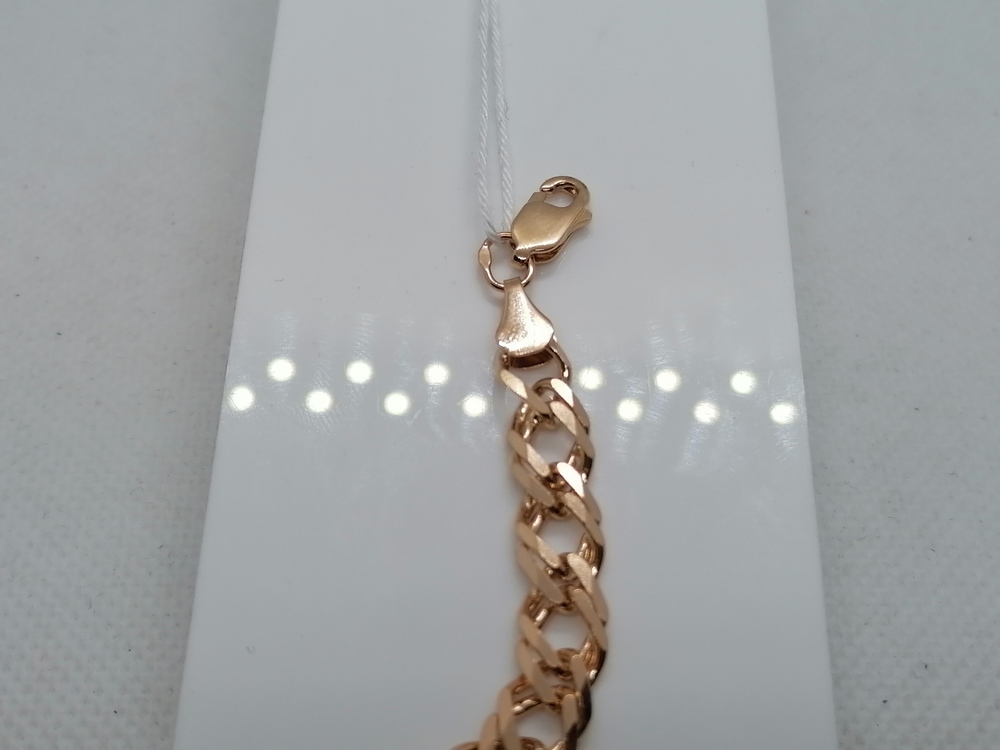 БРАСЛЕТ ПОЛНОВЕСНЫЙ Ромб двойной Au 585