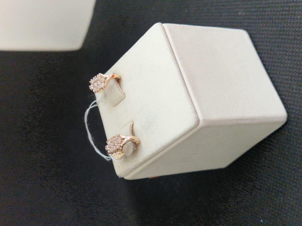 СКМИ585 СЕРЬГИ С КАМНЯМИ (Au 585)