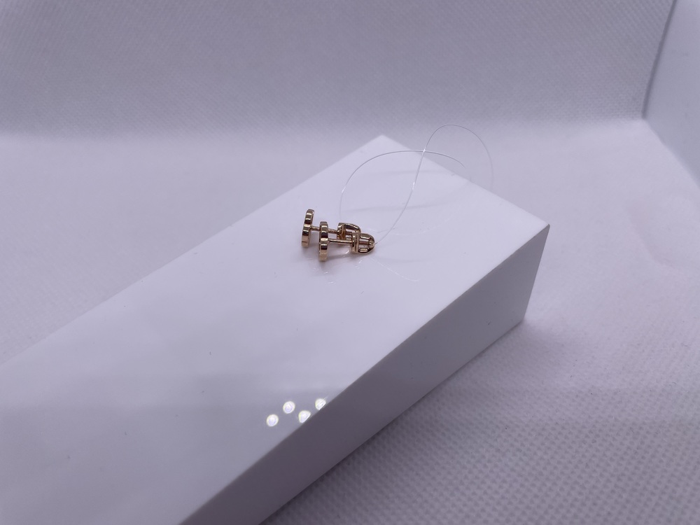 СЕРЬГИ ПУСЕТЫ с камнем (Au 585)