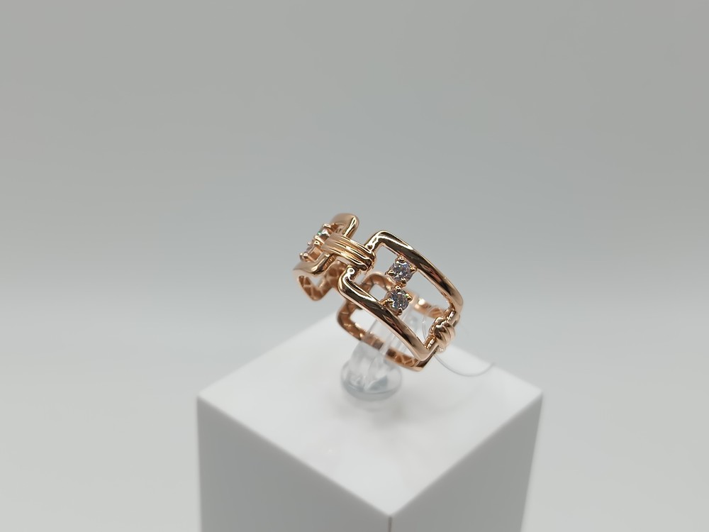 КОЛЬЦО С КАМНЯМИ (Au 585)