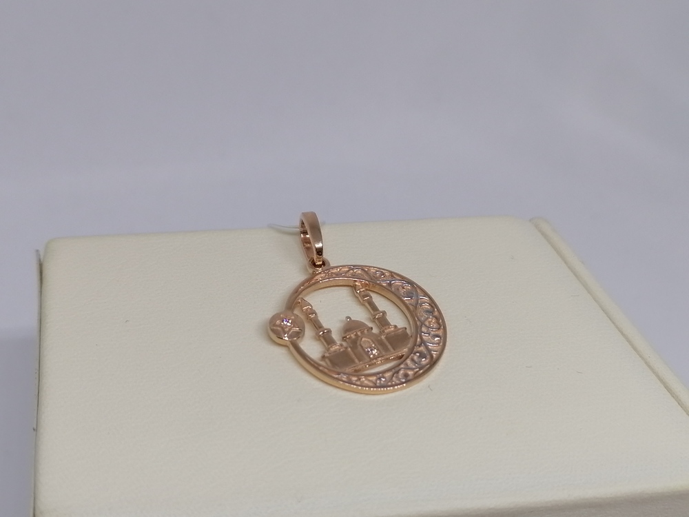 ПОДВЕСКА МЕЧЕТЬ с камнями (Au 585)