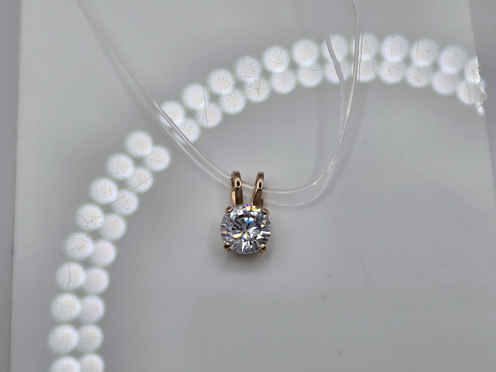 ПОДКМ585 ПОДВЕСКА С КАМНЕМ (Au 585)