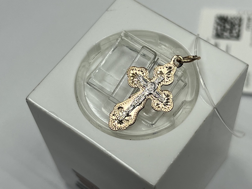 121140 ПОДВЕСКА КРЕСТ (Au 585)