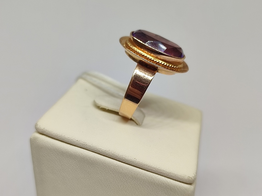 КОЛКМ583 КОЛЬЦО С КАМНЕМ (Au 583)