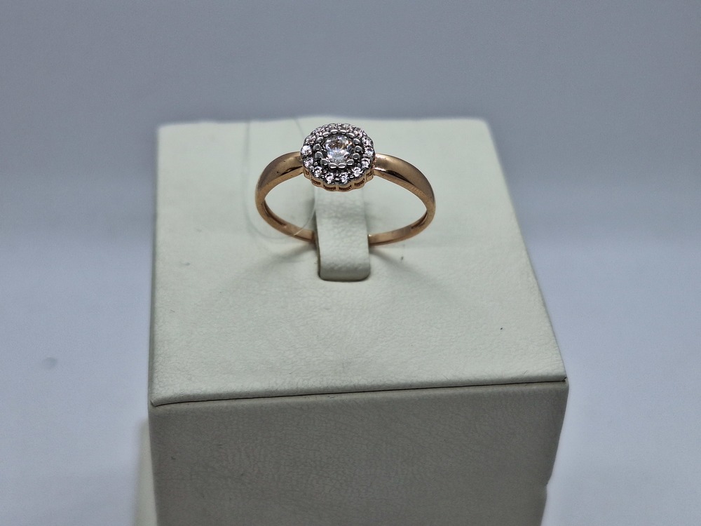 КОЛЬЦО С КАМНЯМИ (Au 585)