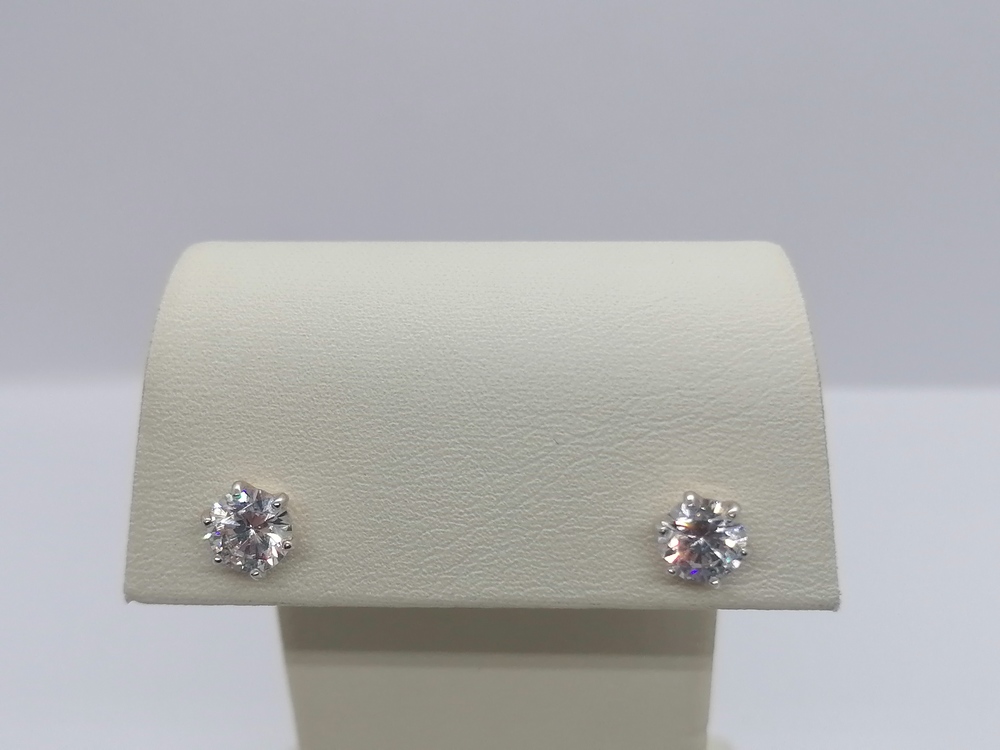 СЕРЬГИ ПУСЕТЫ с камнем (Au 585)