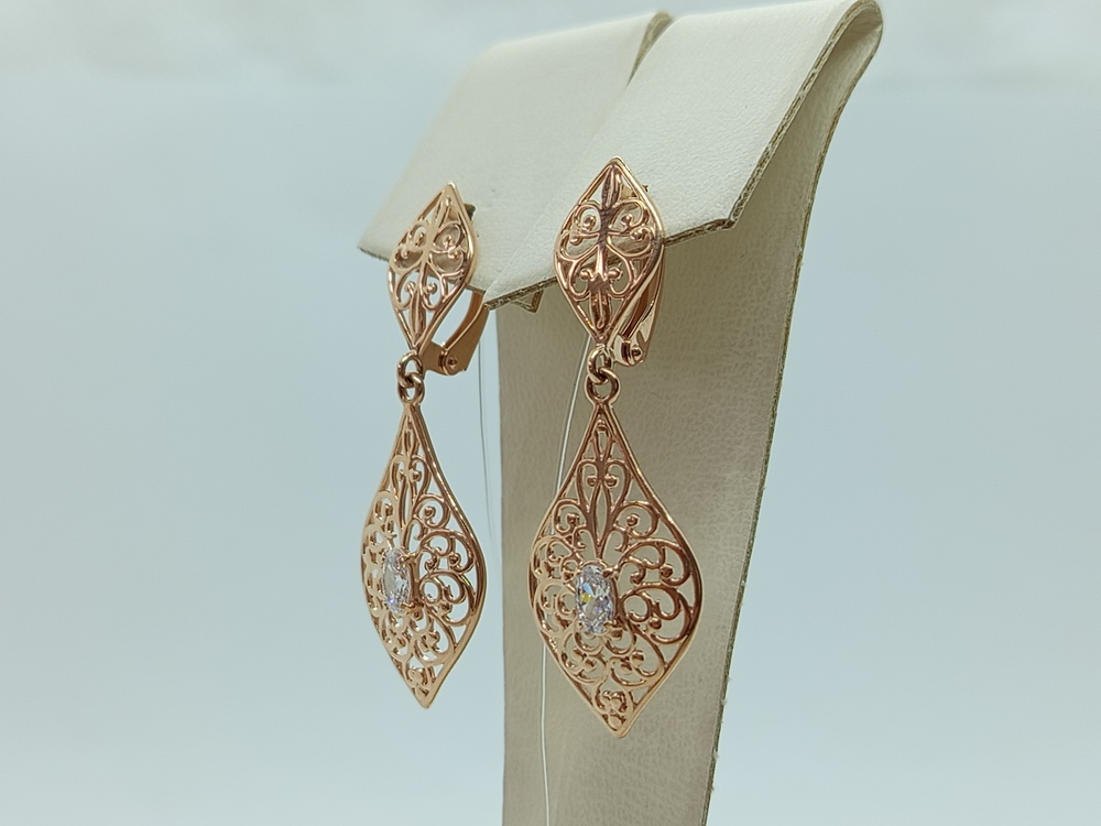 СЕРЬГИ С КАМНЕМ (Au 585) СЕРЬГИ С КАМНЕМ (Au 585)