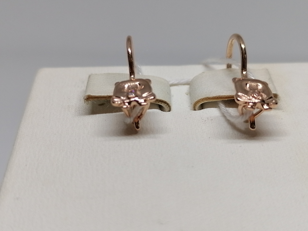 СКМ585 СЕРЬГИ С КАМНЕМ (Au 585) СКМ585 СЕРЬГИ С КАМНЕМ (Au 585)