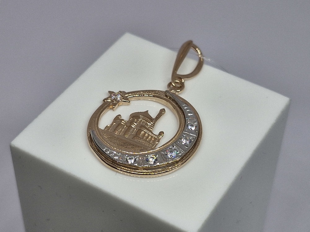 ПОДВЕСКА МЕЧЕТЬ с камнями (Au 585)