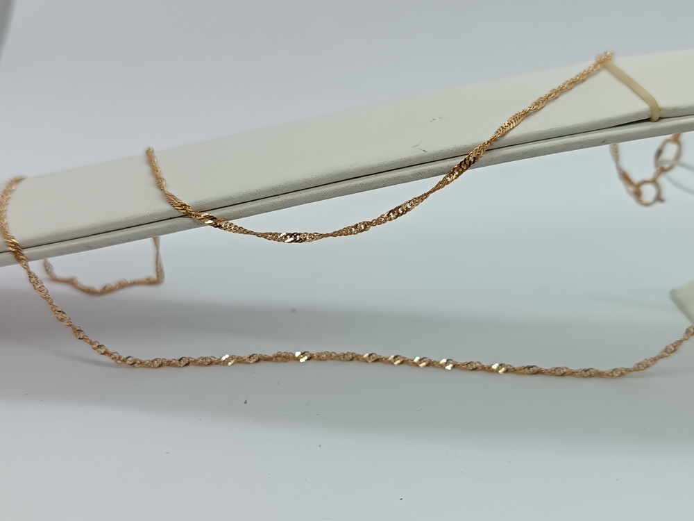 ЦПСИ585 ЦЕПЬ ПУСТОТЕЛАЯ Сингапур (Au 585)