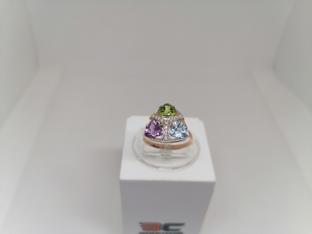 КОЛКМИ585 КОЛЬЦО С КАМНЯМИ (Au 585)