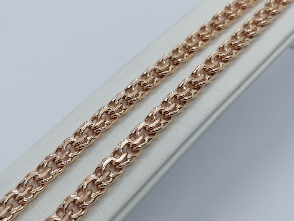 10090380155 ЦЕПЬ ПУСТОТЕЛАЯ Бисмарк (Au 585)