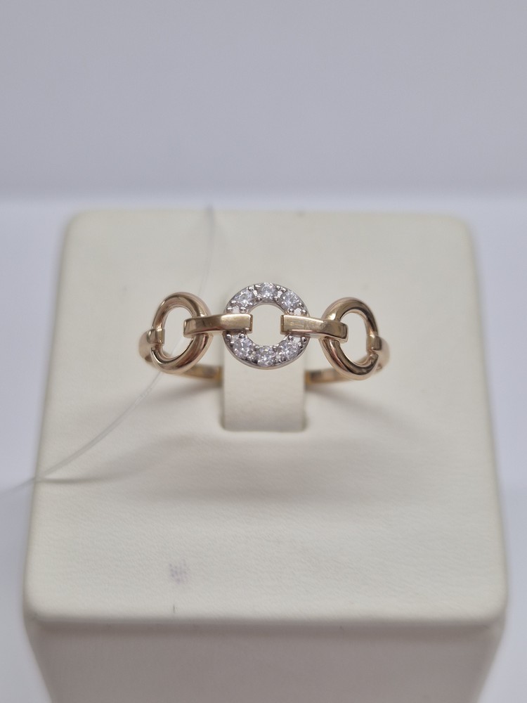 КОЛЬЦО С КАМНЯМИ (Au 585)