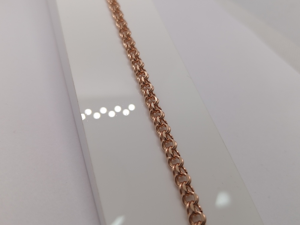 БРАСЛЕТ ПУСТОТЕЛЫЙ Бисмарк (Au 585)