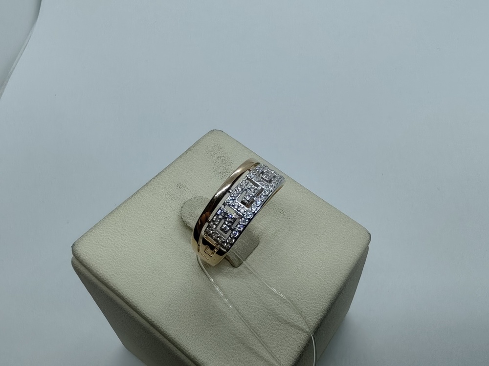 КОЛЬЦО С КАМНЯМИ (Au 585)