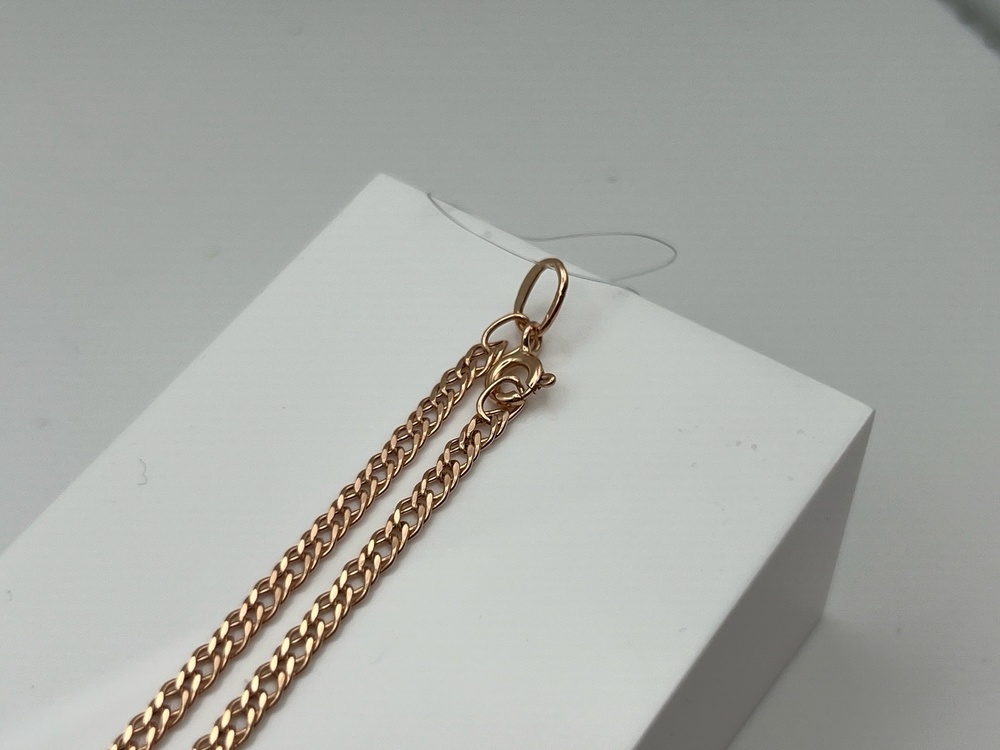 ЦЕПЬ ПУСТОТЕЛАЯ Ромб двойной (Au 585)