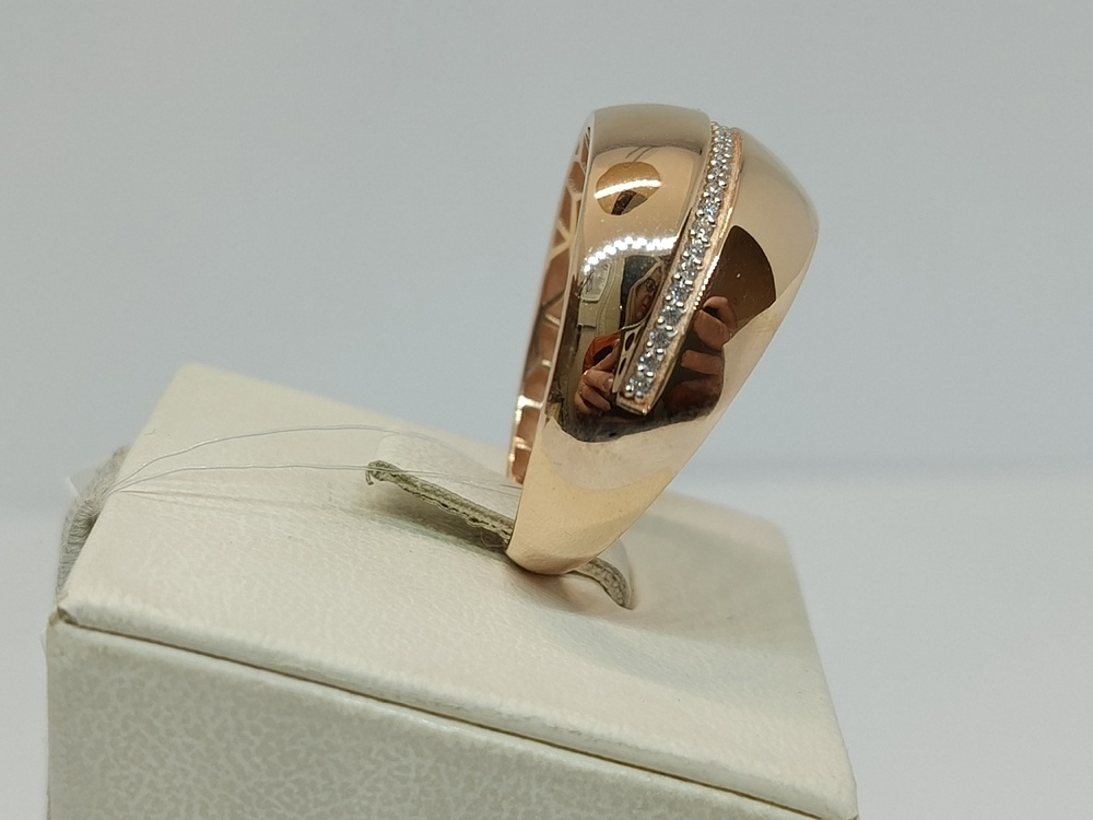 КОЛЬЦО С КАМНЯМИ (Au 585)