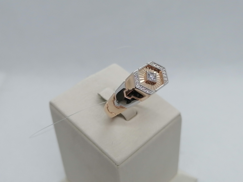 ПЕЧАТКА С КАМНЯМИ (Au 585)