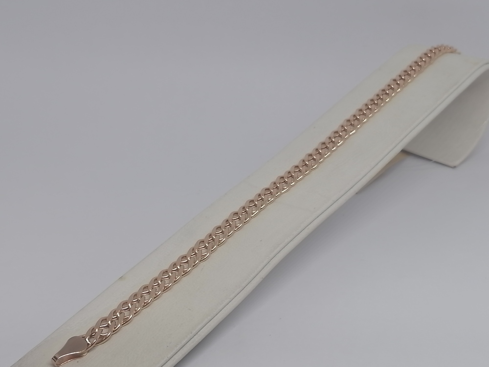 БРАСЛЕТ ПУСТОТЕЛЫЙ Ромб двойной (Au 585)