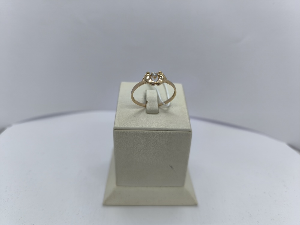 КОЛКМ585 КОЛЬЦО С КАМНЕМ (Au 585)