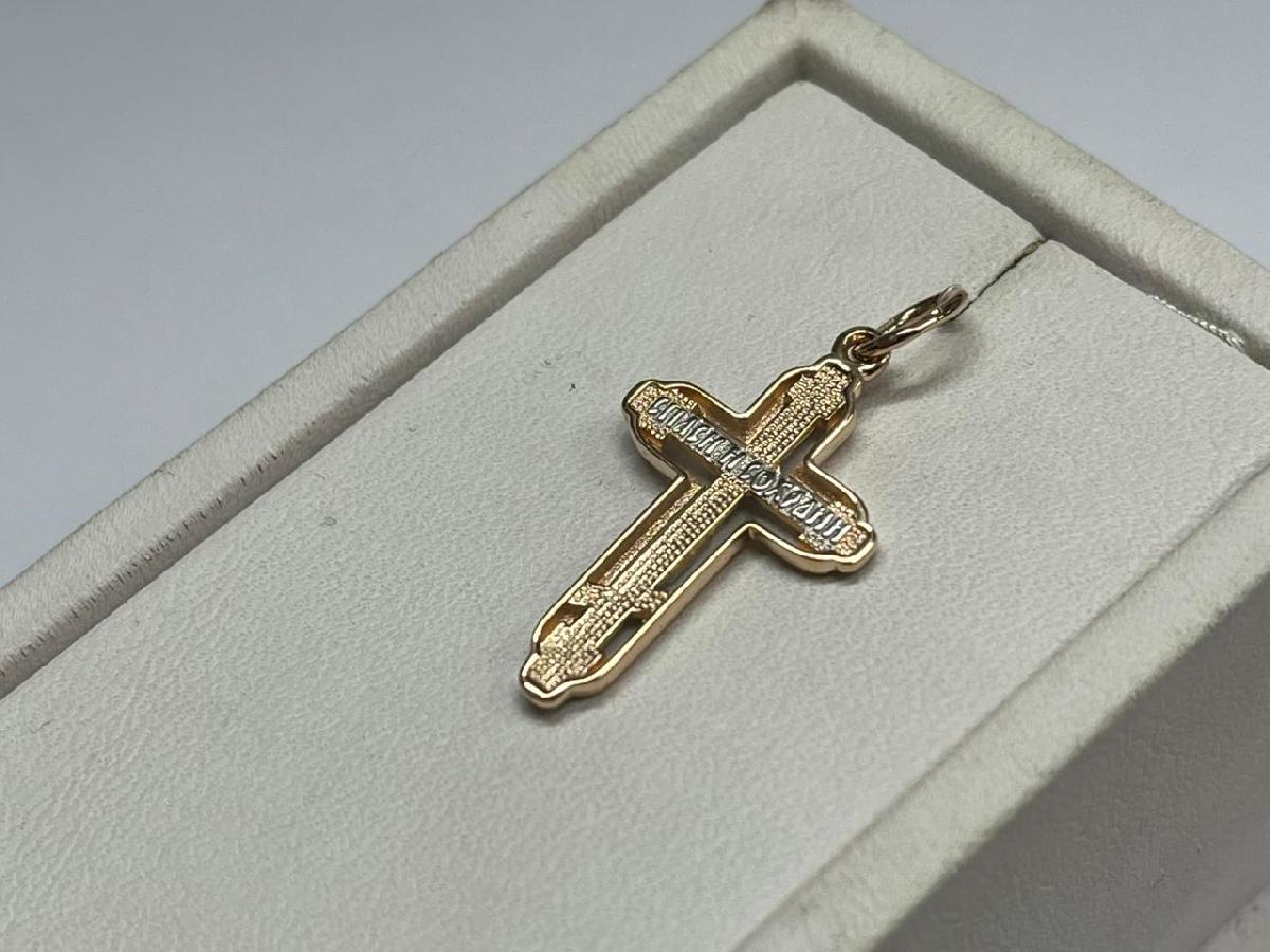 ПОДВЕСКА КРЕСТ без камня (Au 585)