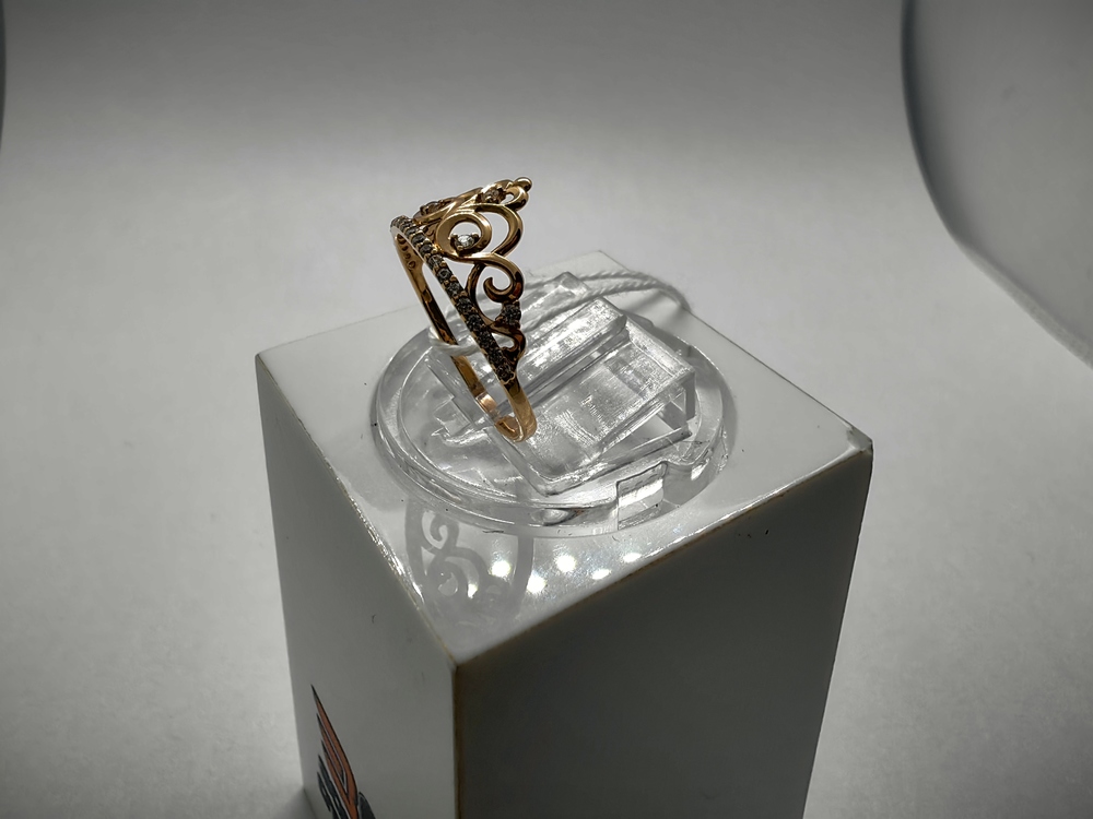 КОЛЬЦО С КАМНЯМИ (Au 585)