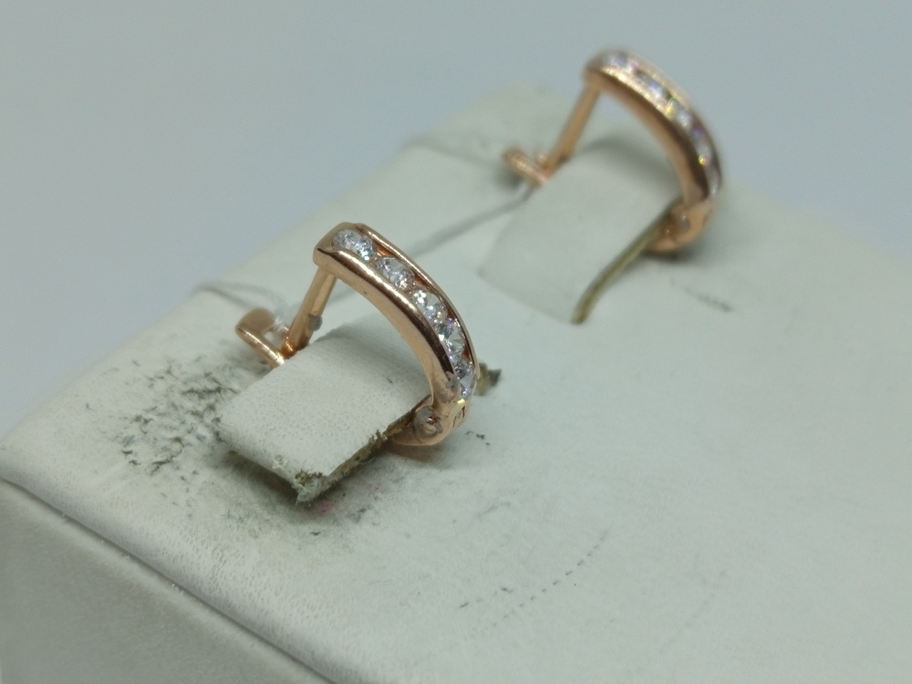 СКМИ585 СЕРЬГИ С КАМНЯМИ (Au 585)