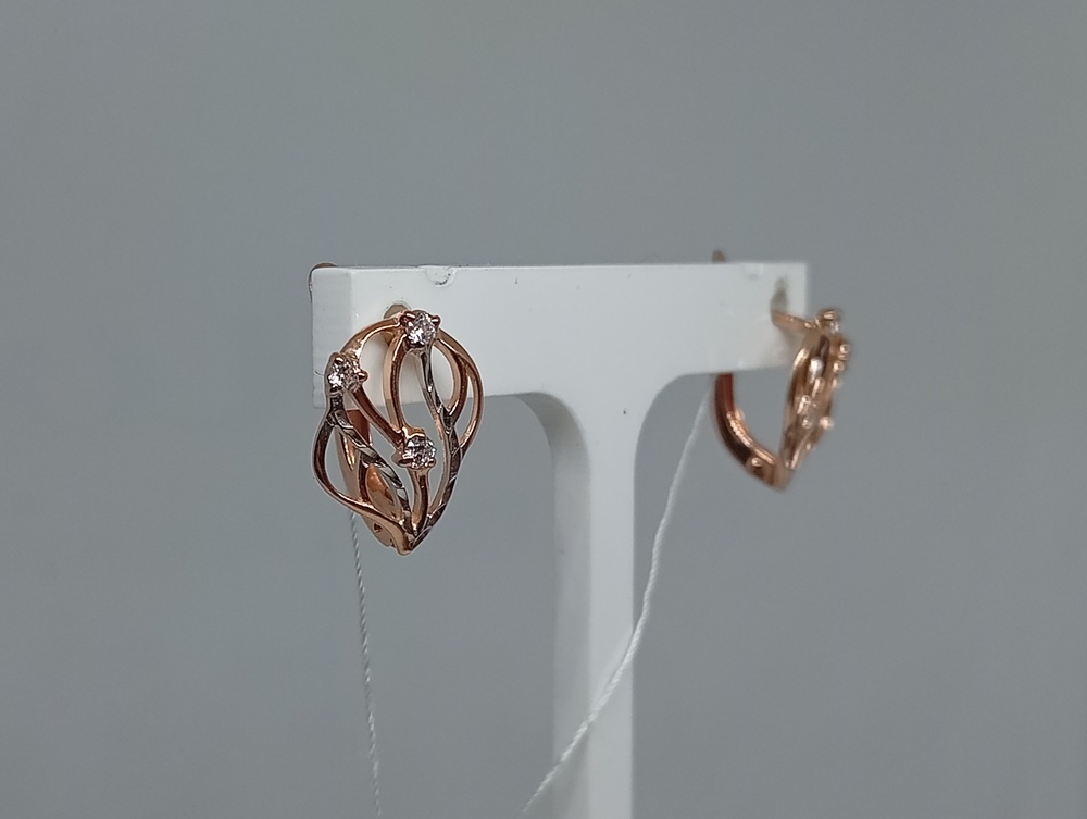 СЕРЬГИ С КАМНЯМИ (Au 585)